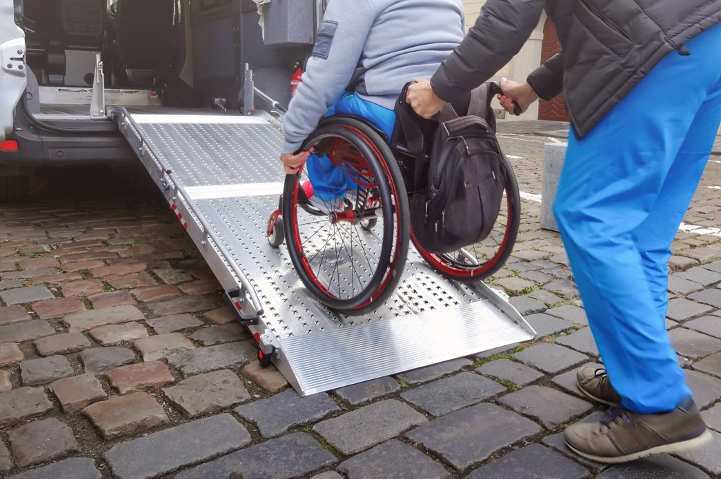 A Wheelchair Ramp in Use | Wheelchair Ramp