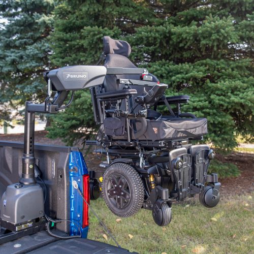 A Handicap Lift at the Back of a Truck | Handicap Lift for Stairs